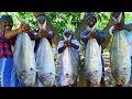 BONELESS FISH PEPPER FRY | Giant Trevally Fish Cutting & Cooking | Easy and Simple Fish Fry Recipe