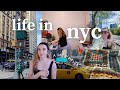 a day in my life in new york city | chat with me, shopping, crochet updates, central park, cooking