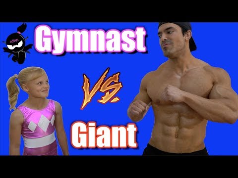 Gymnast vs Giant Who is Stronger Payton or the bodybuilder 