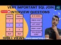 Most Asked SQL JOIN based Interview Question | # of Records after 4 types of JOINs