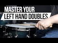 MASTER YOUR LEFT-HAND DOUBLES | Five exercises I used to fix my left-hand double strokes!