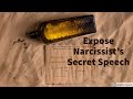 Expose Narcissist’s Secret Speech