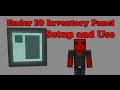 Ender IO Inventory Panel - Setup and Use