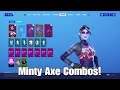 Best Minty Axe Tryhard Skin Combos!!! (Minty Axe Giveaway!)