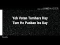 Yeh Watan Tumhara Hai-Mehdi Hassan (lyrics)
