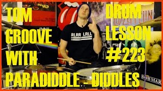 Cool Drum Beat On The Toms - Paradiddle-diddles - Beginner - Intermediate Drum Lesson #223