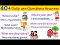 Daily use Questions and Answers with examples |    easy English learning with questions answers