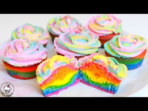 Капкейки цветные рецепт
