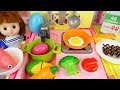 Baby doll kitchen cart food cooking toys baby Doli play