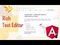 How to integrate TinyMCE rich text editor in angular application