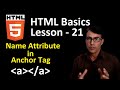 Anchor tag in HTML in hindi | HTML Basics lesson-21 | Name attribute in html with in anchor tag