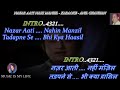 Nazar Aati Nahi Manzil Karaoke With Scrolling Lyrics Eng. & हिंदी