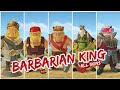 All Skins Of BARBARIAN KING | Animation Video | Clash of funz #coc #clashofclans #barbarianking