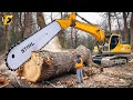 Incredible ! 185 Fastest Big Chainsaw Machines For Cutting Trees