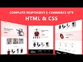 How To Make Ecommerce Website Using HTML And CSS Step By Step | Create e-Commerce Website