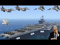 2 Israeli Navy Aircraft Carriers & 80 Warships Destroyed by Irani Fighter Jets & Helicopters - GTA 5