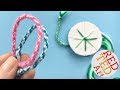 EASY How to make friendship bracelets with a cardboard disk -  DIY Kumihimo Bracelets