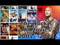 WWE The rock (dwayne johnson) all movie list from 2001 to 2024