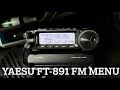Yaesu FT-891 FM Menu