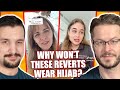 Blonde "Reverts" Complain about Harassment from Muslim Men