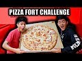 Download GIANT PIZZA CHALLENGE INSIDE TOILET PAPER FORT!! mp4 3gp mp3 videos - waplic