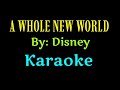 A WHOLE NEW WORLD Karaoke Disney @unlidemo1441
