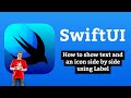How to show text and an icon side by side using Label – SwiftUI