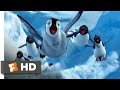 Happy Feet (4/10) Movie CLIP - Sliding Down the Ice (2006) HD