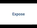 How to Pronounce  expose    #expose  #english   #words