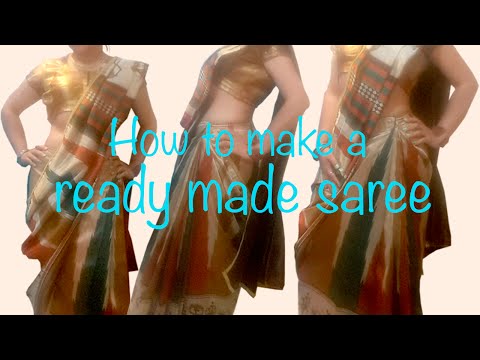 How to wear readymade saree How to wear readymade saree