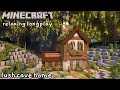 Minecraft Relaxing Longplay - Cozy Lush Cave House (No Commentary)