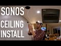DIY: Installing Ceiling-Mounted Sonos Speakers & Setting up the Sonos Amp #sonos #familydiytv