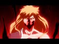 『BLEACH 千年血戦篇』Ichigo full Hollowfication and overwhelmed Ulquiorra spiritual powers