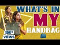 What's in My HandBag ft. Shrutika Arjun ❤️ 💼 | Lifestyle 🤓| Hand Bag Secrets 😉