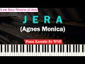 Agnes Monica - Jera Karaoke Piano Female Lower Key