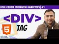 What is Div Tag in HTML | How to use Div Tag | HTML  Course | #3
