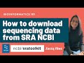How to download sequencing data from SRA NCBI | Bioinformatics 101