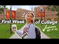 First Week of College VLOG! (sophomore year at USC, productive days + grwm)