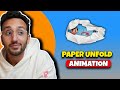 Create a Trendy Paper Unfold Animation on CapCut Mobile || @aliabdaal