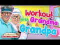 Workout With GRANDMA and GRANDPA! | Skip Counting Forward and Back Song for Kids | Jack Hartmann
