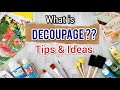 How to Decoupage in Hindi / Decoupage for Beginners / All about Decoupage Art