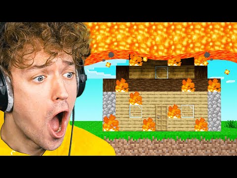 My MINECRAFT HOUSE Was TROLLED WITH LAVA 