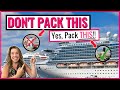 13 Things NOT TO PACK for a Cruise!! *what to bring instead*