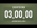 3 Hours Countdown Timer Flip clock 🎵 / +HIP HOP BEATS