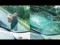 Angry Driver Smashes Windshield of Dad With 2 Sons in Car