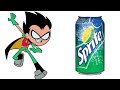 Teen Titans Go Characters And Their Favorite DRINKS and Other Favorites | Robin, Starfire, Cyborg