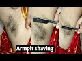 Armpit shaving by straight razor/What is double shaving#Shaving#waxing @pummybeautyworld