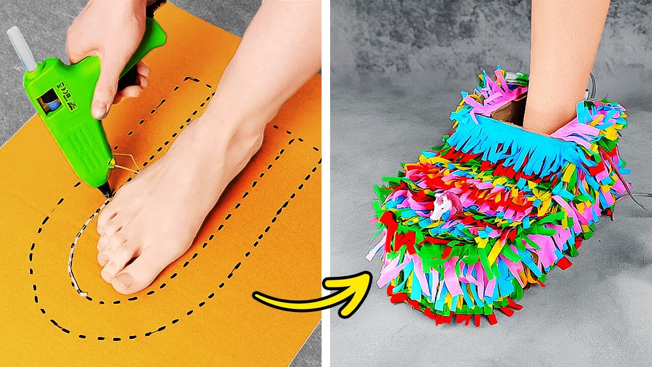 COLOR YOUR LIFE WITH CREATIVE SHOE IDEAS 👠✨ ULTIMATE FEET HACKS FOR YOU