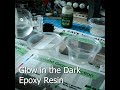 Mixing Glow in the Dark Epoxy Resin | #shorts