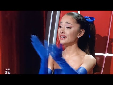 Jim and Sasha Allen have Ariana Grande in tears during Eliminations The Voice